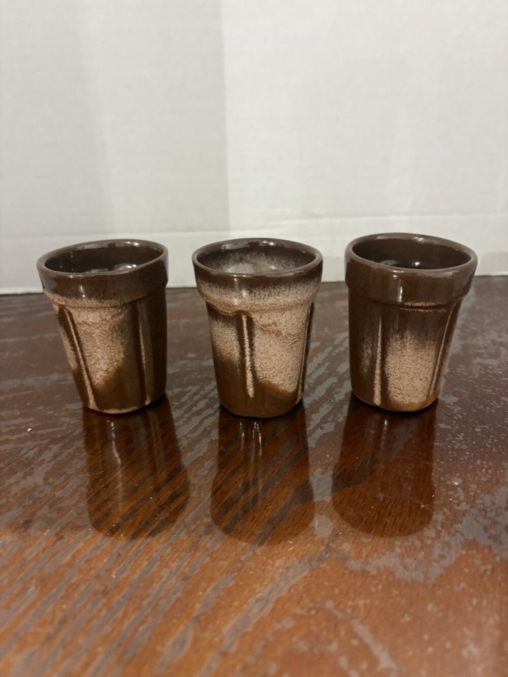 Frankoma 90c 3 Inch Juice Cup Tumbler Plainsman Desert Gold Ceramic Pottery VTG